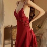 Cut Out Back Sexy Nightdress